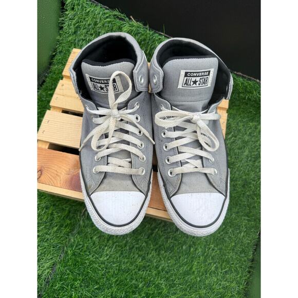 Converse- Chuck Taylor- Gray-High Tops- Size 8M/10W main image 8